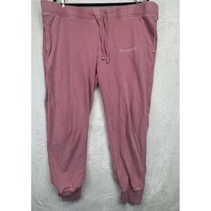 The Seaside Style Jogger Sweatpants Women's XL Pink Fleece Lounge Athletic